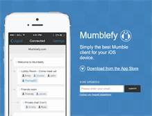 Tablet Screenshot of mumblefy.com